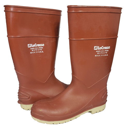 Lacrosse red rubber boots - red,